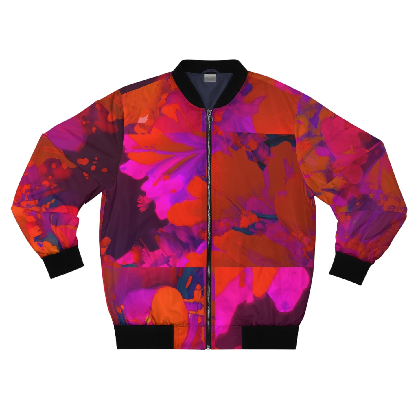 Red Flower Bomber Jacket