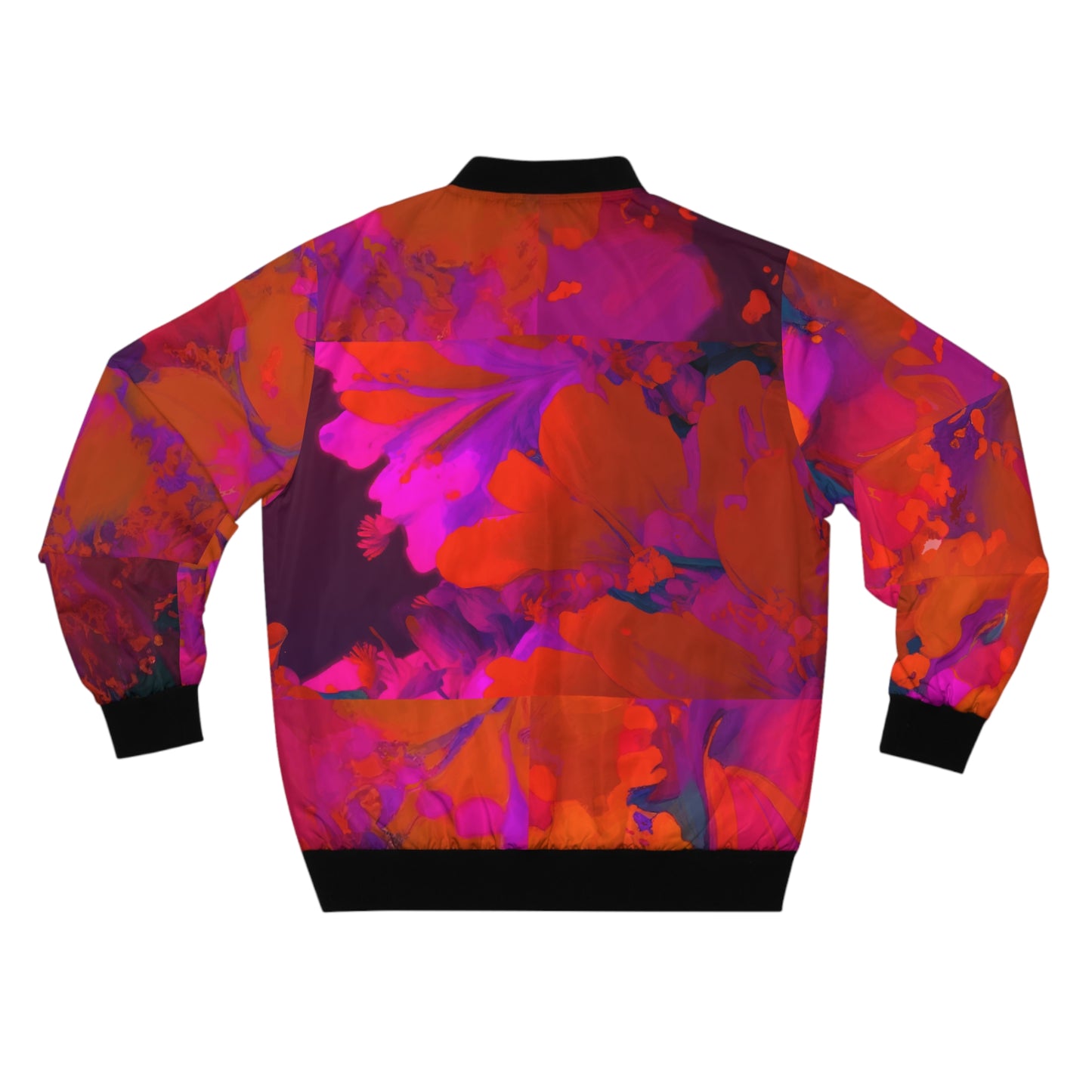 Red Flower Bomber Jacket